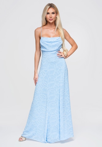 Ombre Kleid in Blau: Vorderseite