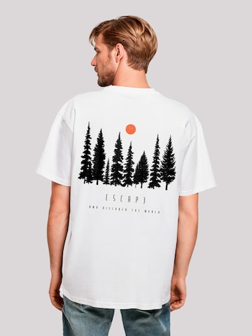 T-Shirt 'Escape Discover the World ' F4NT4STIC en blanc