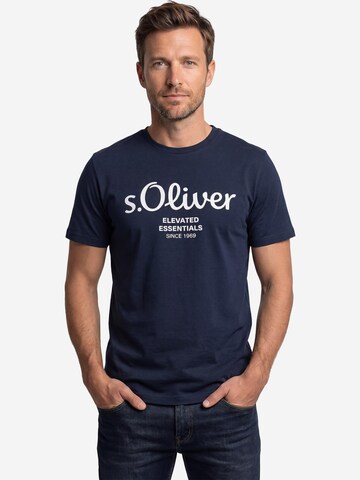 s.Oliver Shirt 'Basic'‌ in Blau