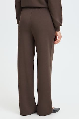Fransa Wide Leg Hose 'FRAURORA' in Braun