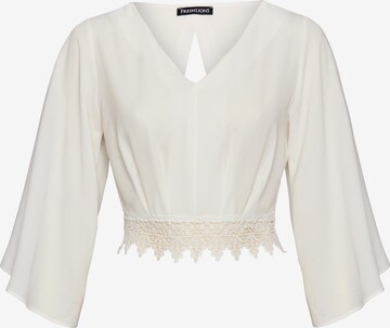 FRESHLIONS Blouse 'Miamore' in White: front