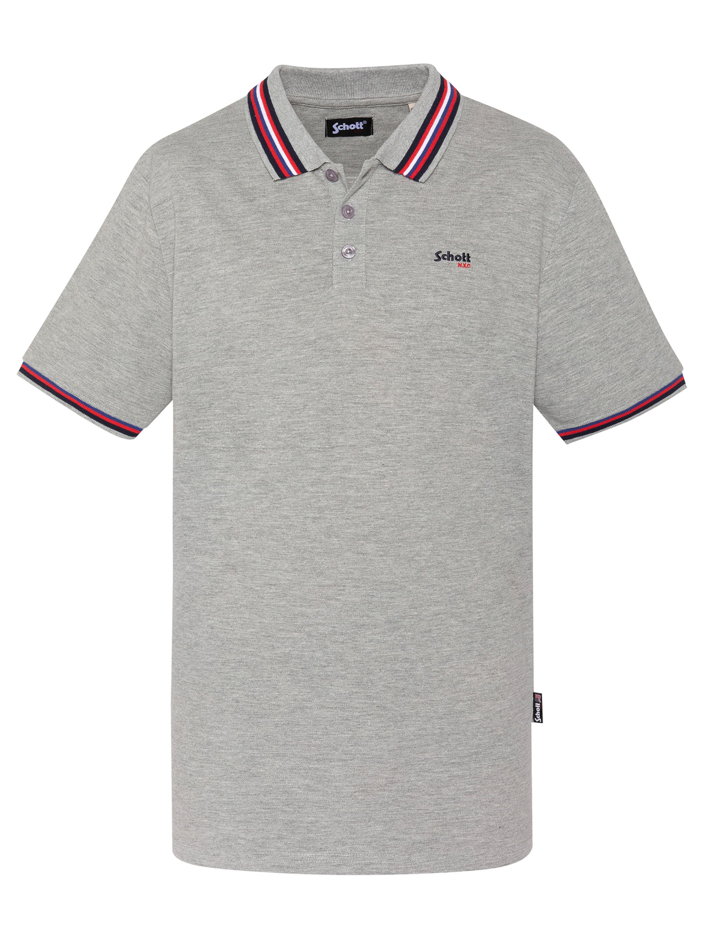 Schott NYC Shirt‌‌‌‌‌‌‌‌‌‌ in Grau: Vorderseite