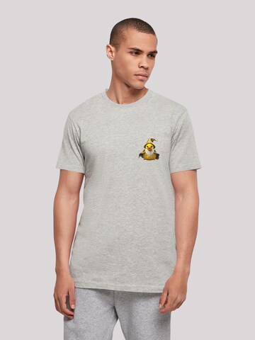 T-Shirt 'Rubber Duck Wizard' F4NT4STIC en gris : devant