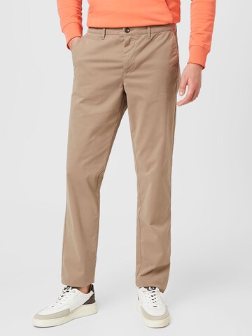 Regular Pantalon UNITED COLORS OF BENETTON en beige : devant