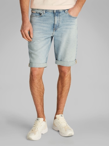 Calvin Klein Jeans Слим Джинсы в Синий: спереди