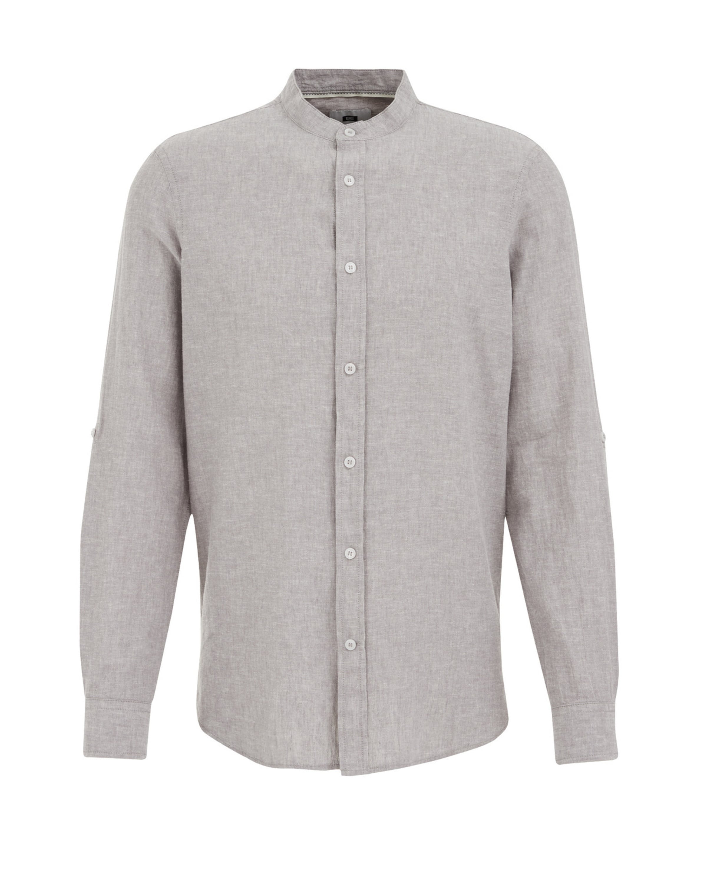 Slim fit Camicia di WE Fashion in grigio: frontale