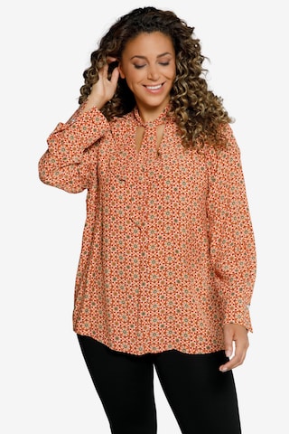 Ulla Popken Blouse in Oranje: voorkant