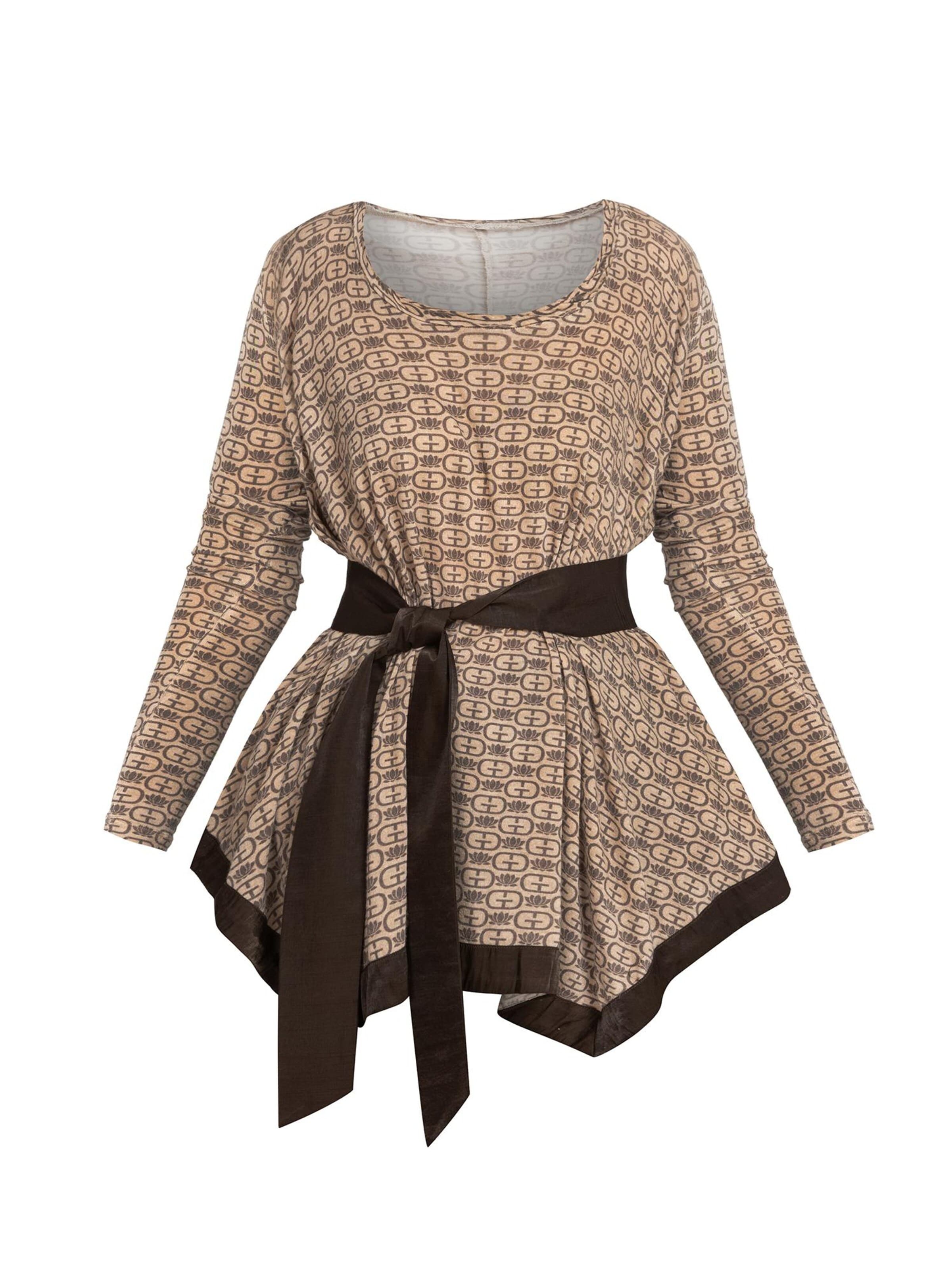 JIORO Tuniek in Bruin: voorkant