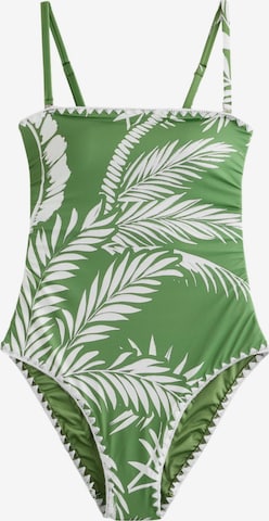 žalia Mint Velvet Bandeau Maudymosi kostiumėlis: priekis