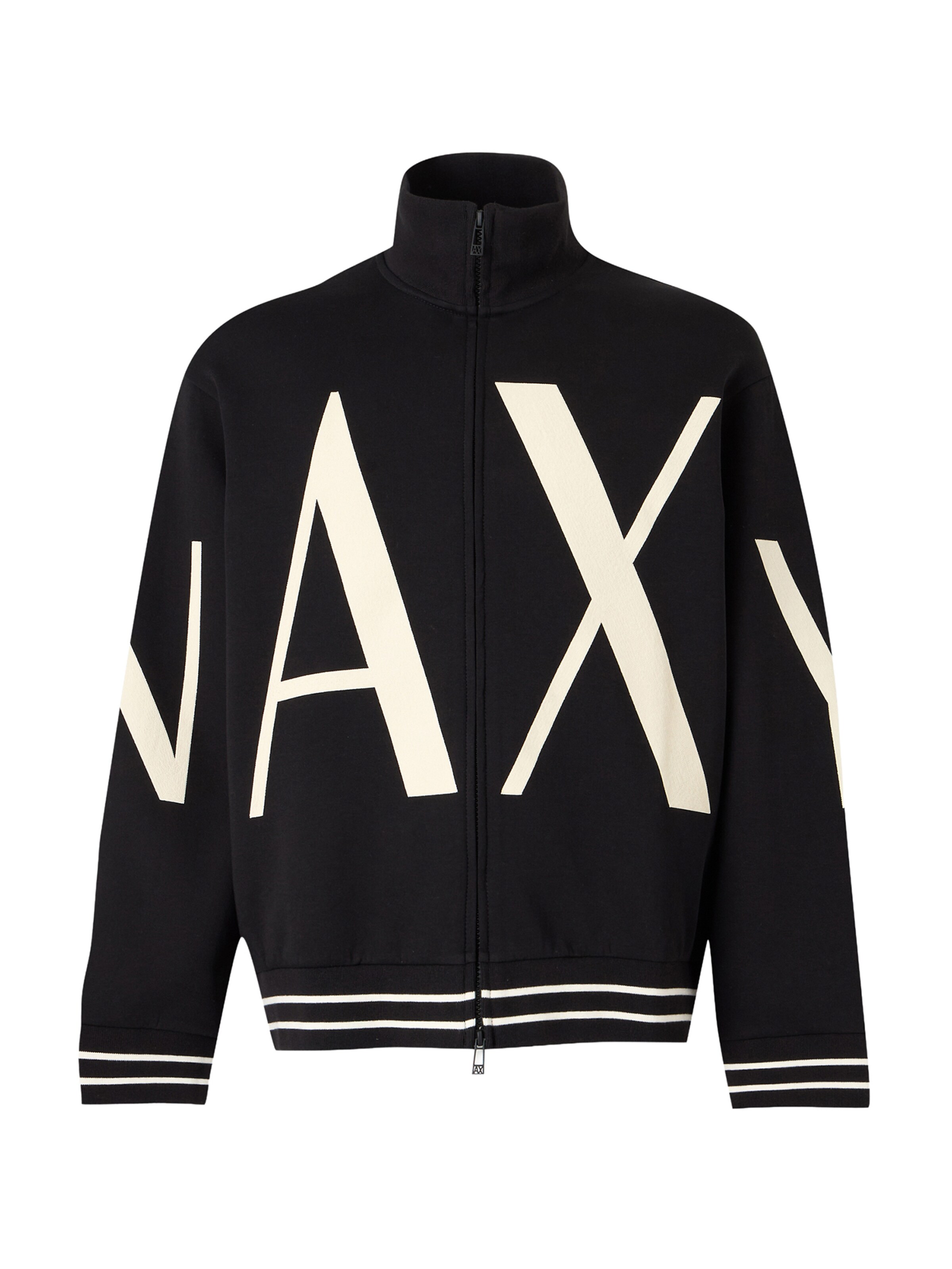 melns ARMANI EXCHANGE Sportiska jaka: no priekšpuses
