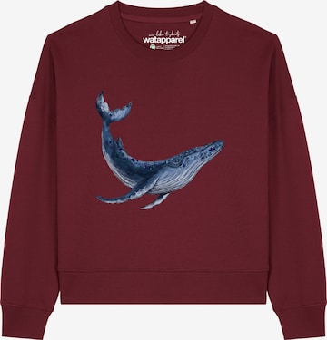 Sweat-shirt 'Wal ' Watapparel en rouge : devant