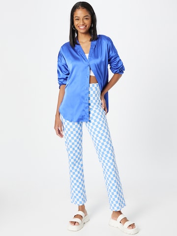 PIECES Flared Pants 'Sabina' in Blue