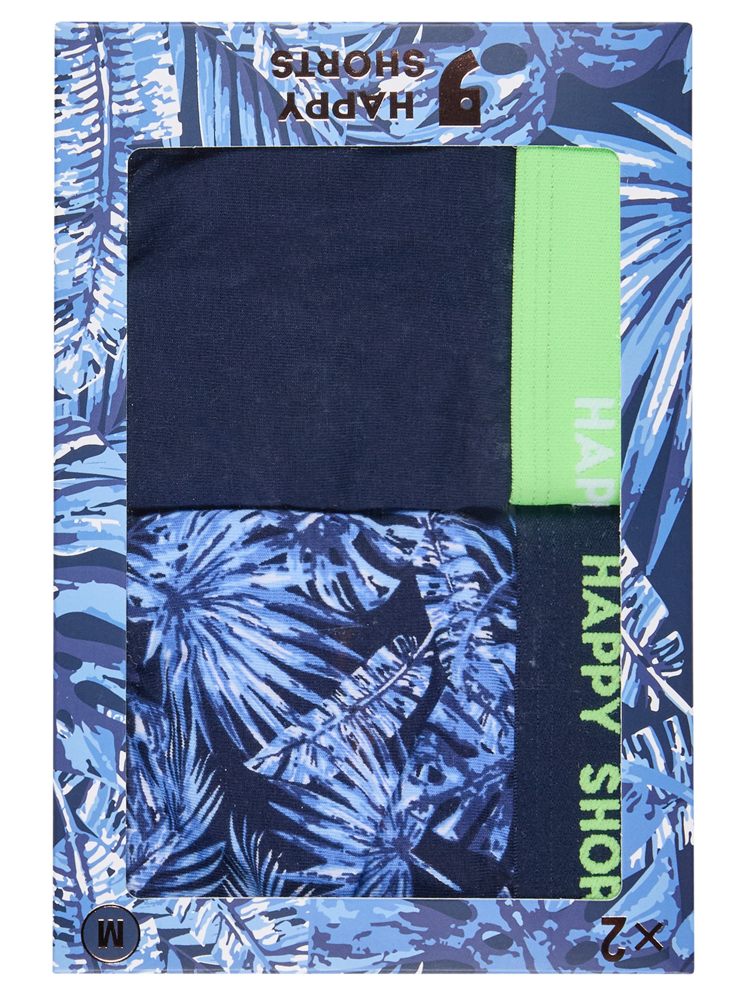 Happy Shorts - Boxers ' Floral Print Sets ' em azul