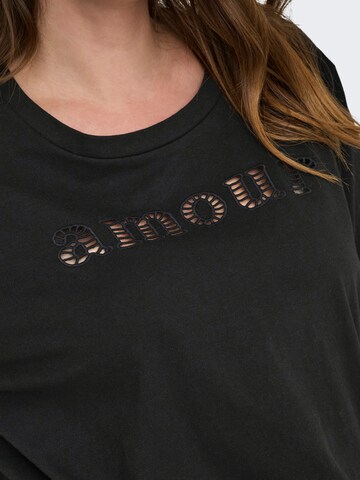 ONLY Carmakoma T-Shirt 'CARANNIE' in Schwarz