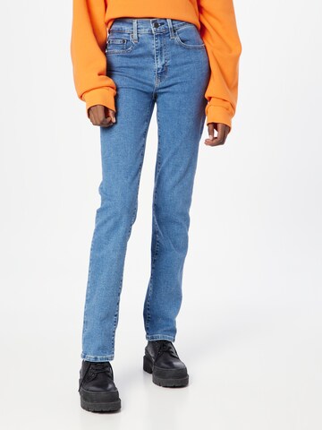 LEVI'S ® regular Jeans '724 High Rise Straight' i blå: forside