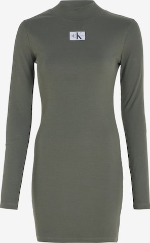 Calvin Klein Jeans Šaty – zelená: přední strana