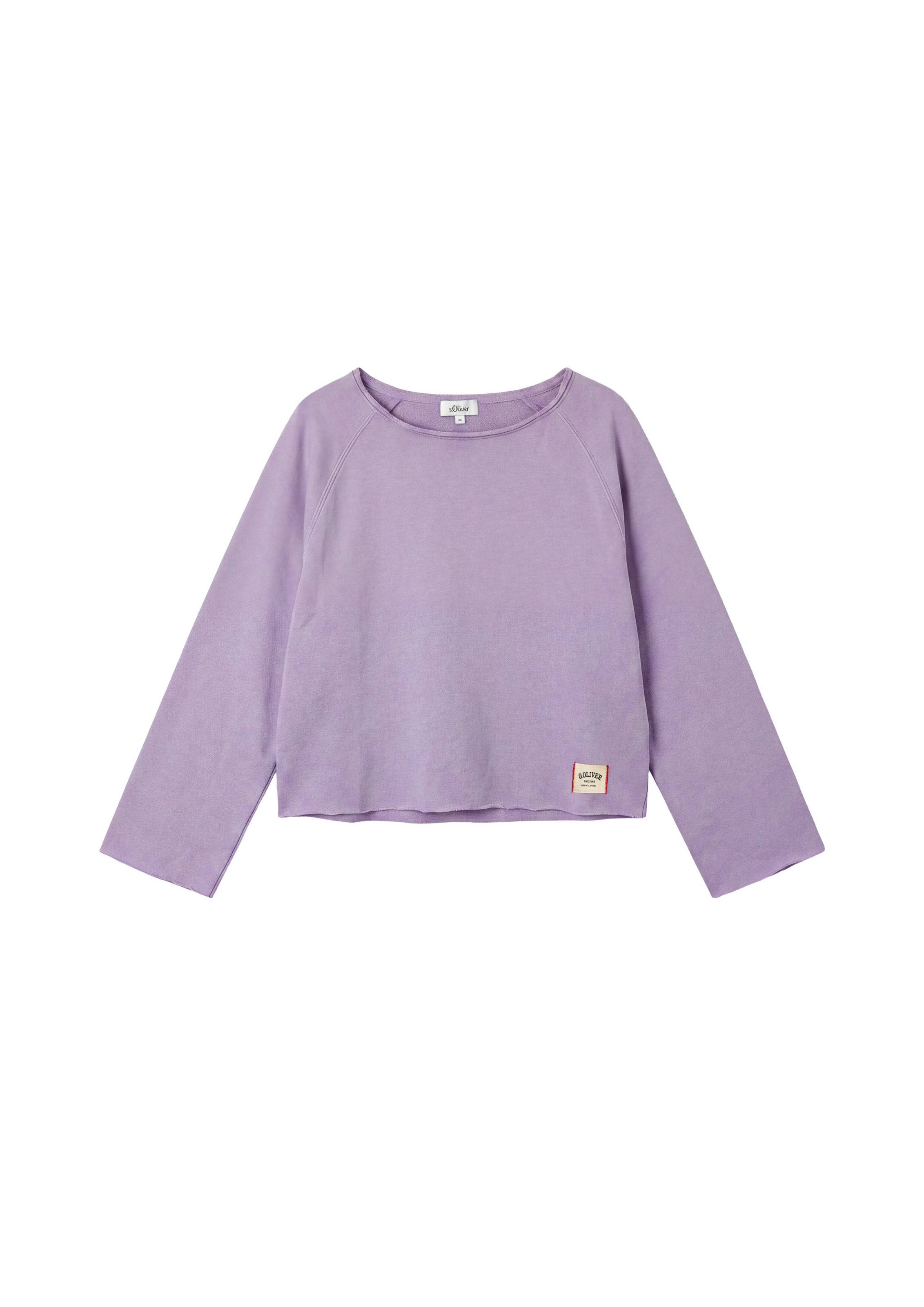s.Oliver Sweatshirt 'Vintage' in Lila: Vorderseite