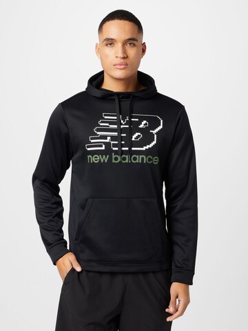 new balance Sports sweatshirt 'Tenacity' in Black: front