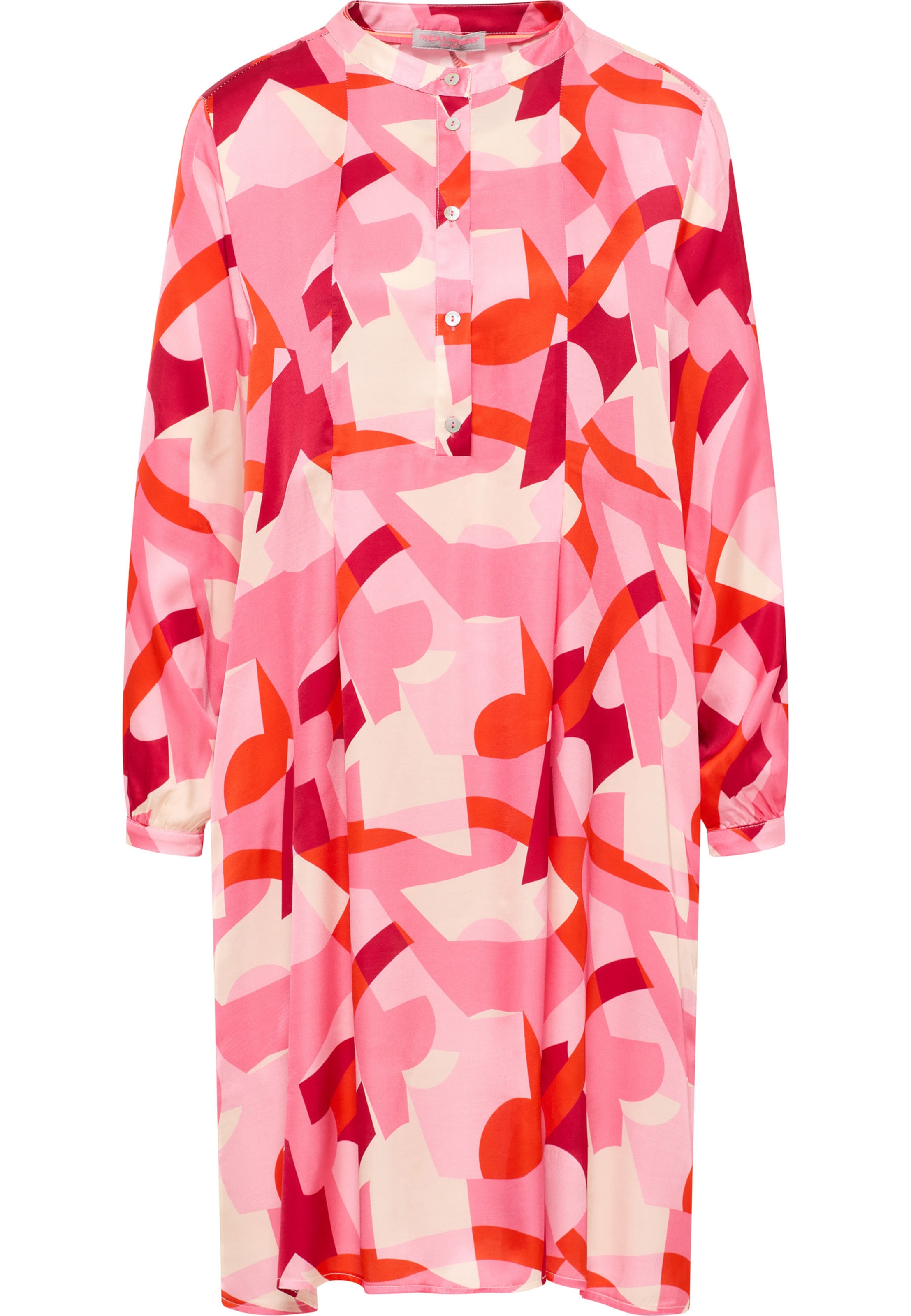 Frieda & Freddies NY Midikleid in Pink: Vorderseite