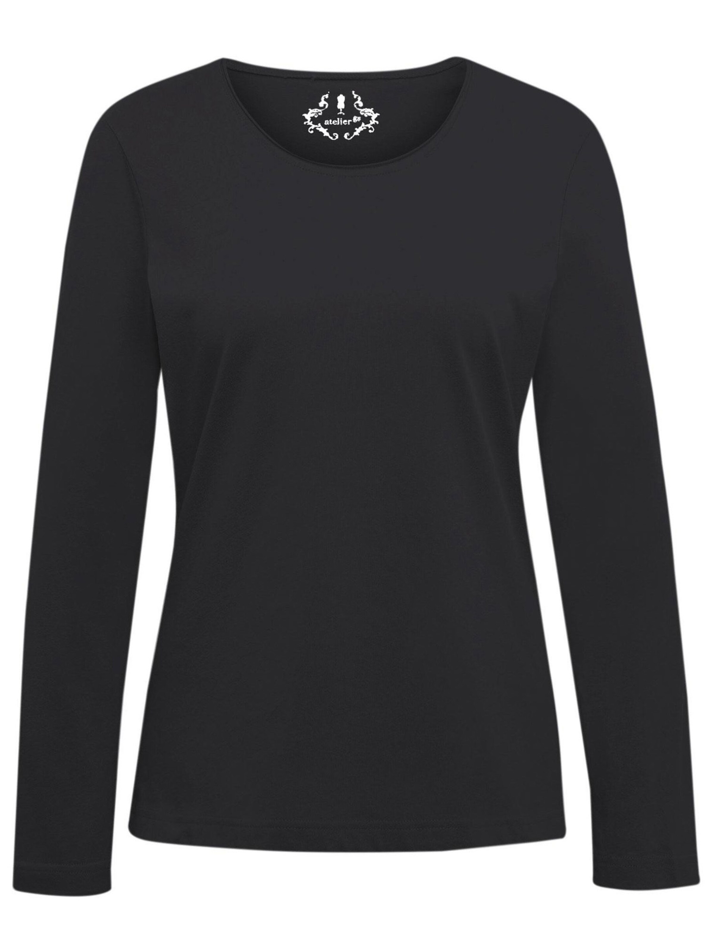 Goldner Shirt in Schwarz: Vorderseite