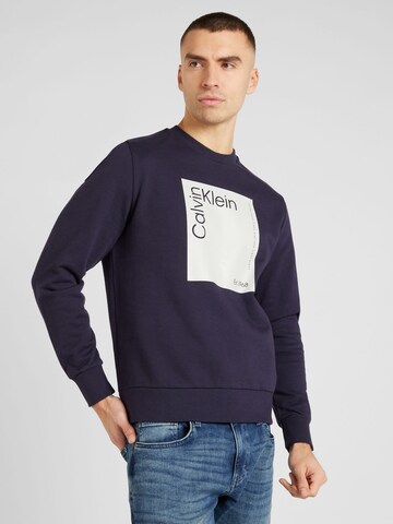 Calvin Klein Sweatshirt in Blauw: voorkant