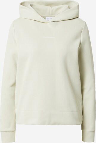 Sweat-shirt Calvin Klein en vert : devant