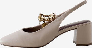 NextCipele s potpeticom i otvorenom petom - bež boja: prednji dio