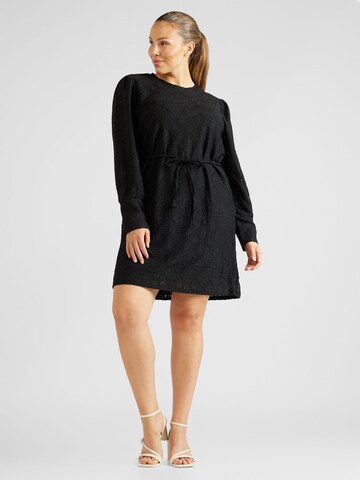 Object Curve Dress 'FEODORA' in Black: front