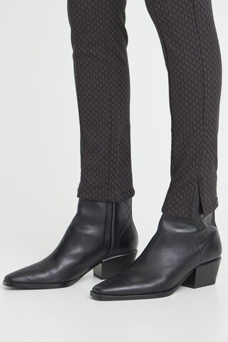 Pulz Skinny Pantalon 'PZCally' in Zwart