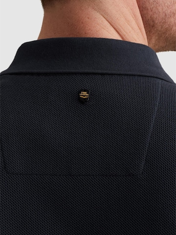 Maglietta 'Polo shirt with waffle texture and ribbed collar' di PME Legend in blu