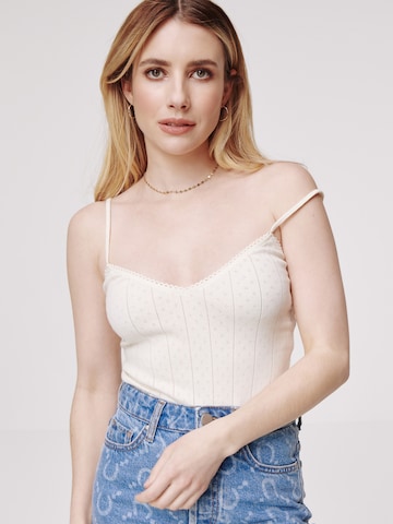 Daahls by Emma Roberts exclusively for ABOUT YOU Shirt Bodysuit 'Beyond' in Beige: front