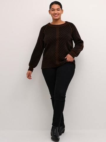 KAFFE CURVE Sweater 'Very' in Brown