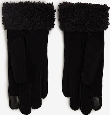 Gants 'Saddle' Karl Lagerfeld en noir