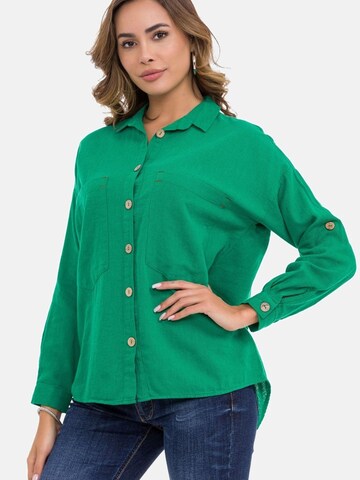 CIPO & BAXX Blouse in Green: front