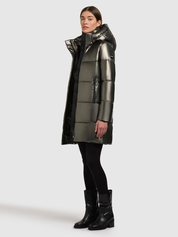 Manteau d’hiver ' Haya Shiny-YM ' khujo en marron