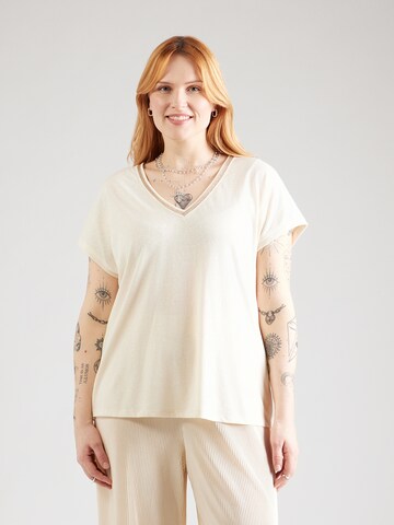 Vero Moda Curve Shirt 'VMCILMA' in Beige: front