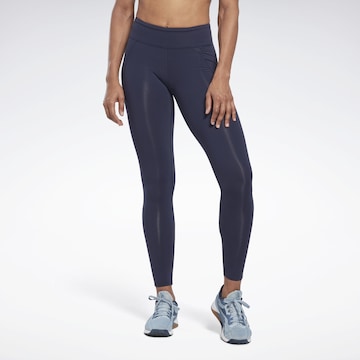 Reebok Skinny Sportbyxa i blå: framsida