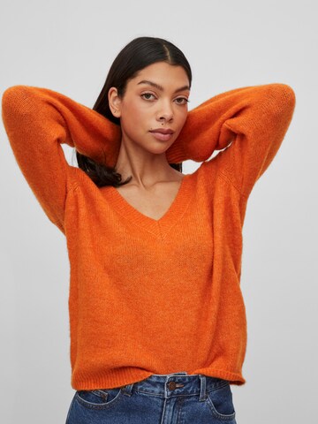 VILA Sweater 'Jamina' in Orange