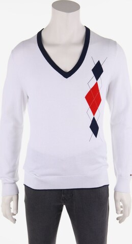 TOMMY HILFIGER Pullover L in Weiß: predná strana