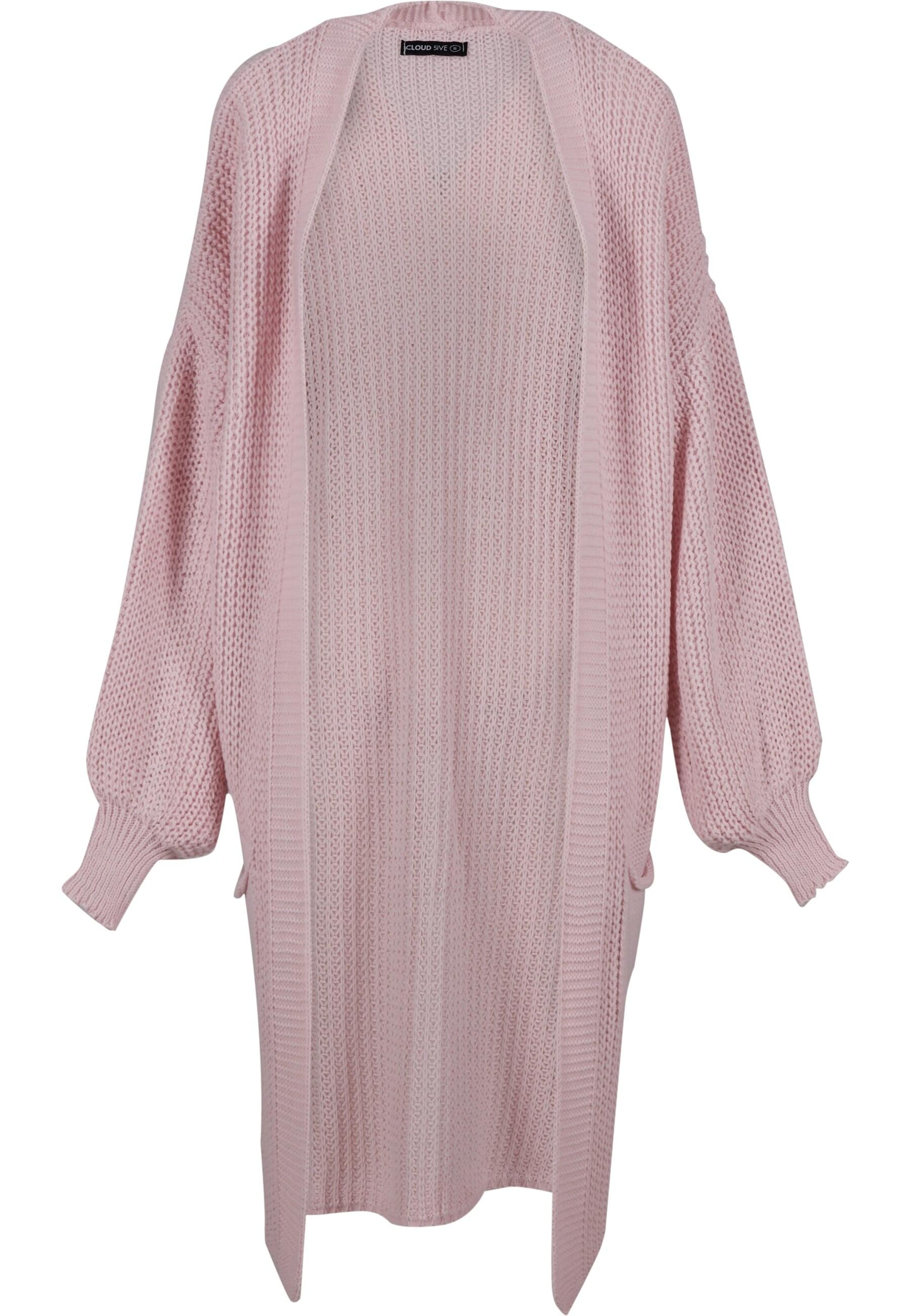 Cloud5ive Strickjacke in Pink: Vorderseite