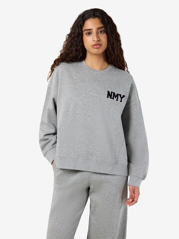 Noisy may - Sudadera 'NMBelieve' en gris
