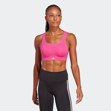 ADIDAS SPORTSWEAR Bralette Sports bra 'Alpha' in Pink: front