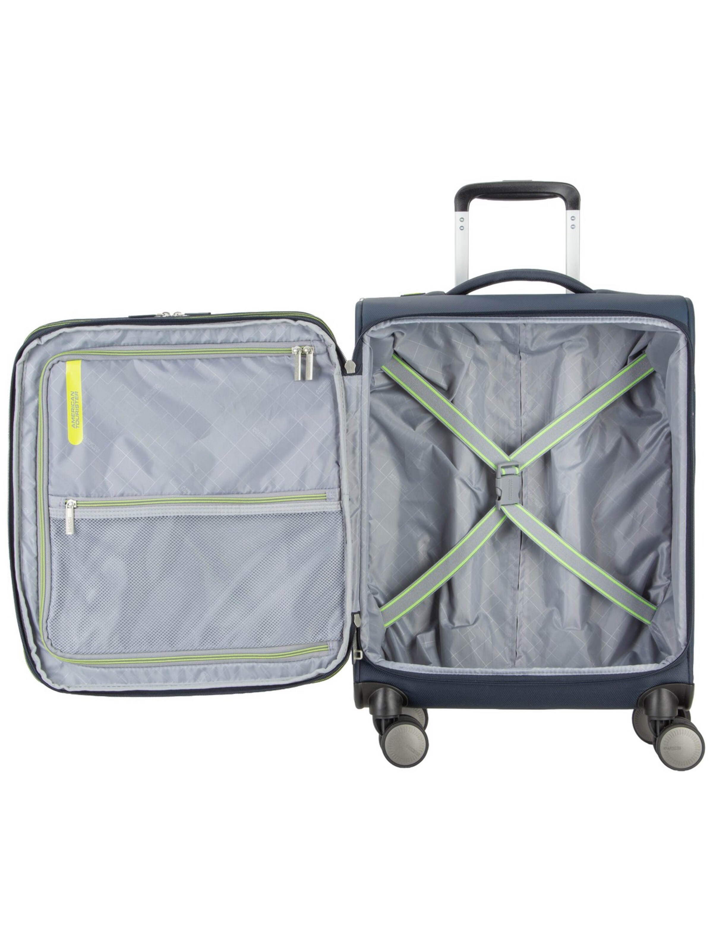 American Tourister Cart ' Wanderlite Spinner S Exp ' in Blue