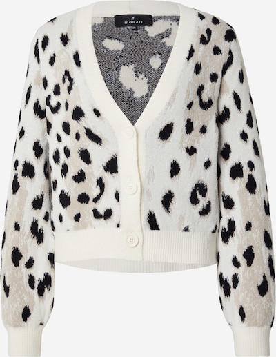 monari Neuletakki värissä vaaleanruskea / musta / valkoinen, Tuotenäkymä