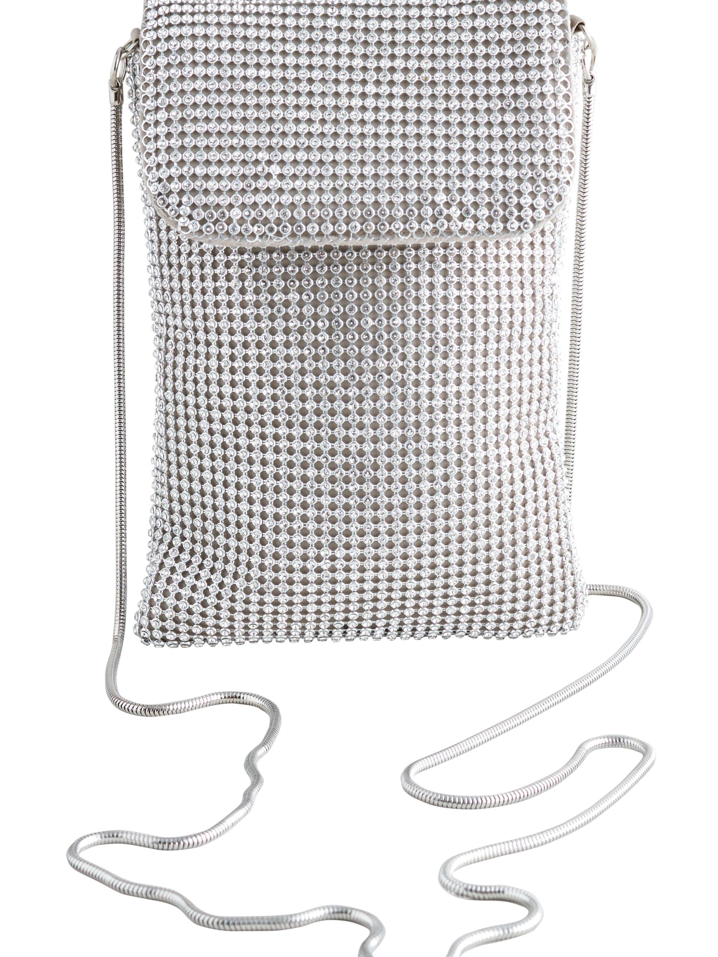 Next Umhängetasche in Silber: Vorderseite