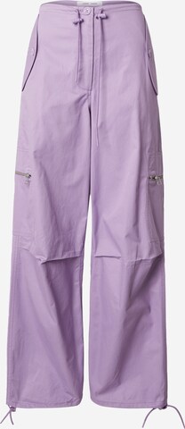 Wide Leg Pantalon 'Chi' Samsøe Samsøe en violet : devant