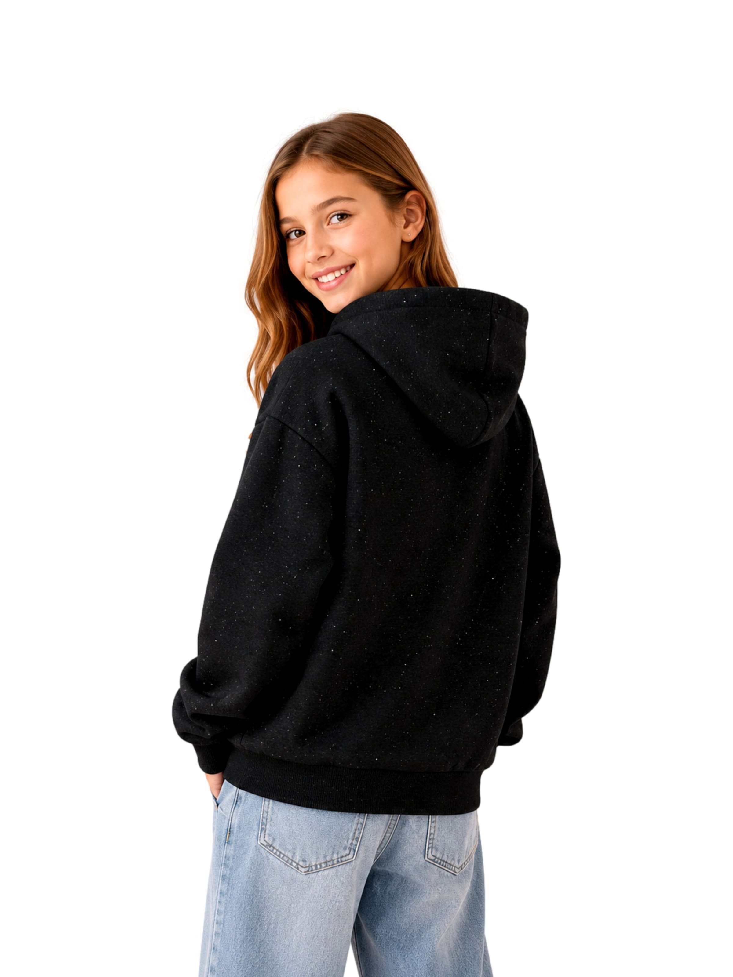 ONLY GIRLS - Sudadera con cremallera 'KOGOLIVIA' en negro