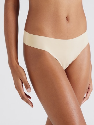 PIECES Thong 'NAMEE' in Beige: front