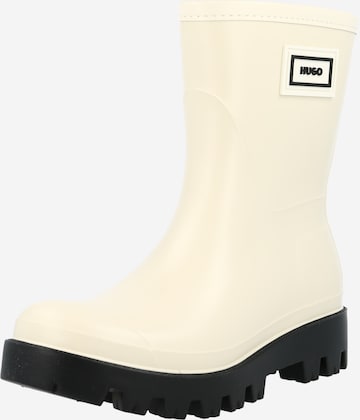 HUGO Red - Botas de lluvia 'Athena' en beige: frente