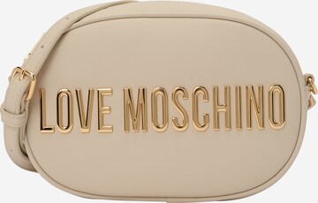 Love Moschino Axelremsväska 'BOLD LOVE' i beige: framsida